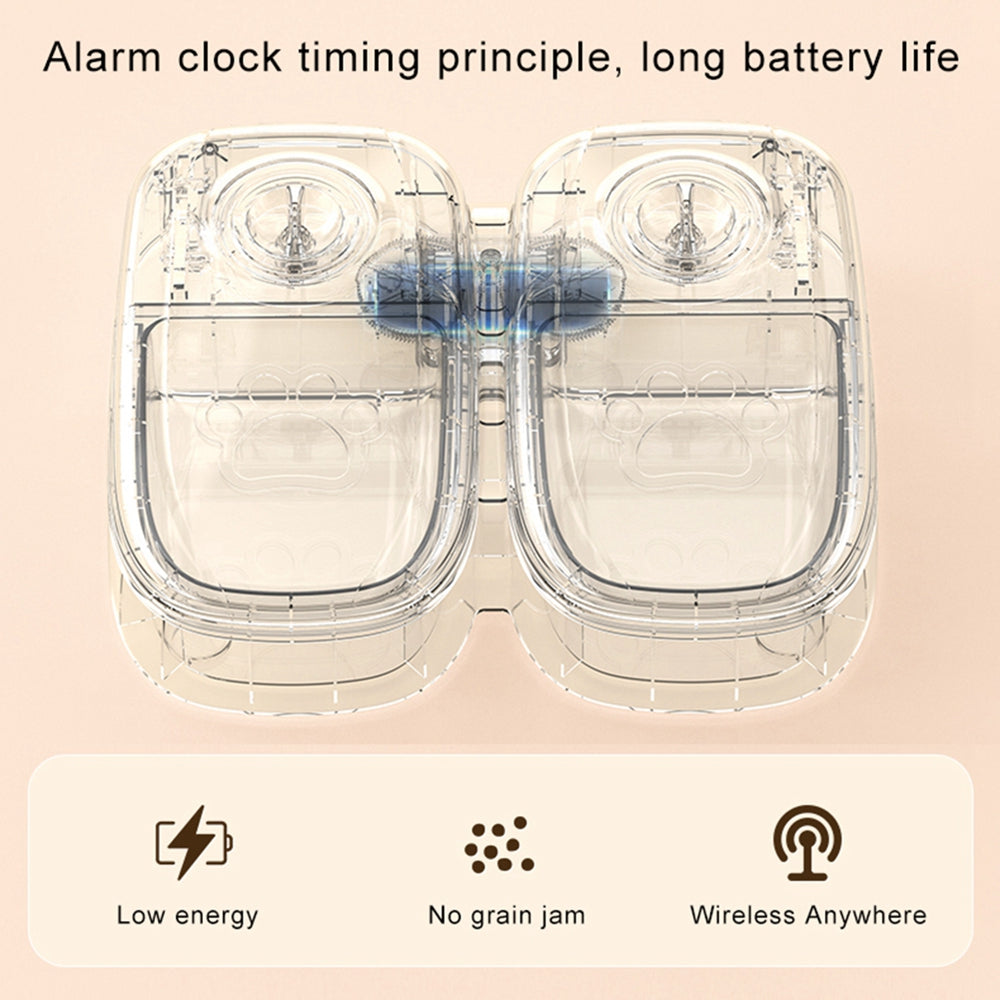 Smart Automatic Pet Feeder with Timer Stainless Bowl Dispenser