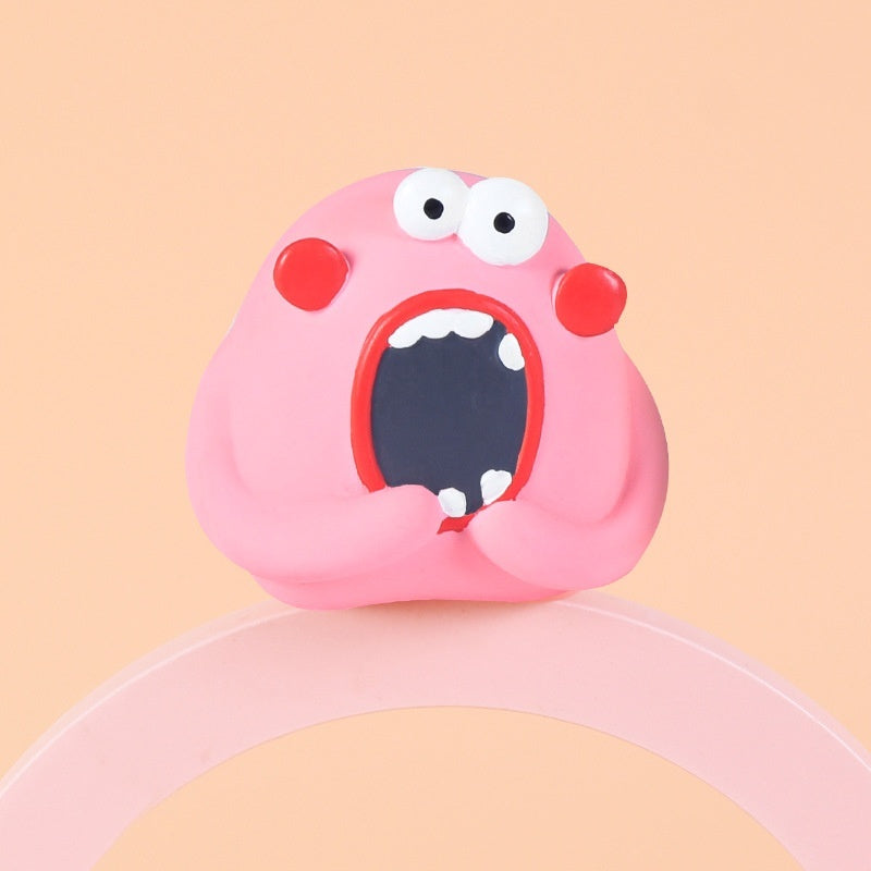 Natural Latex Squeaky Dog Chew Toy Bite Resistant