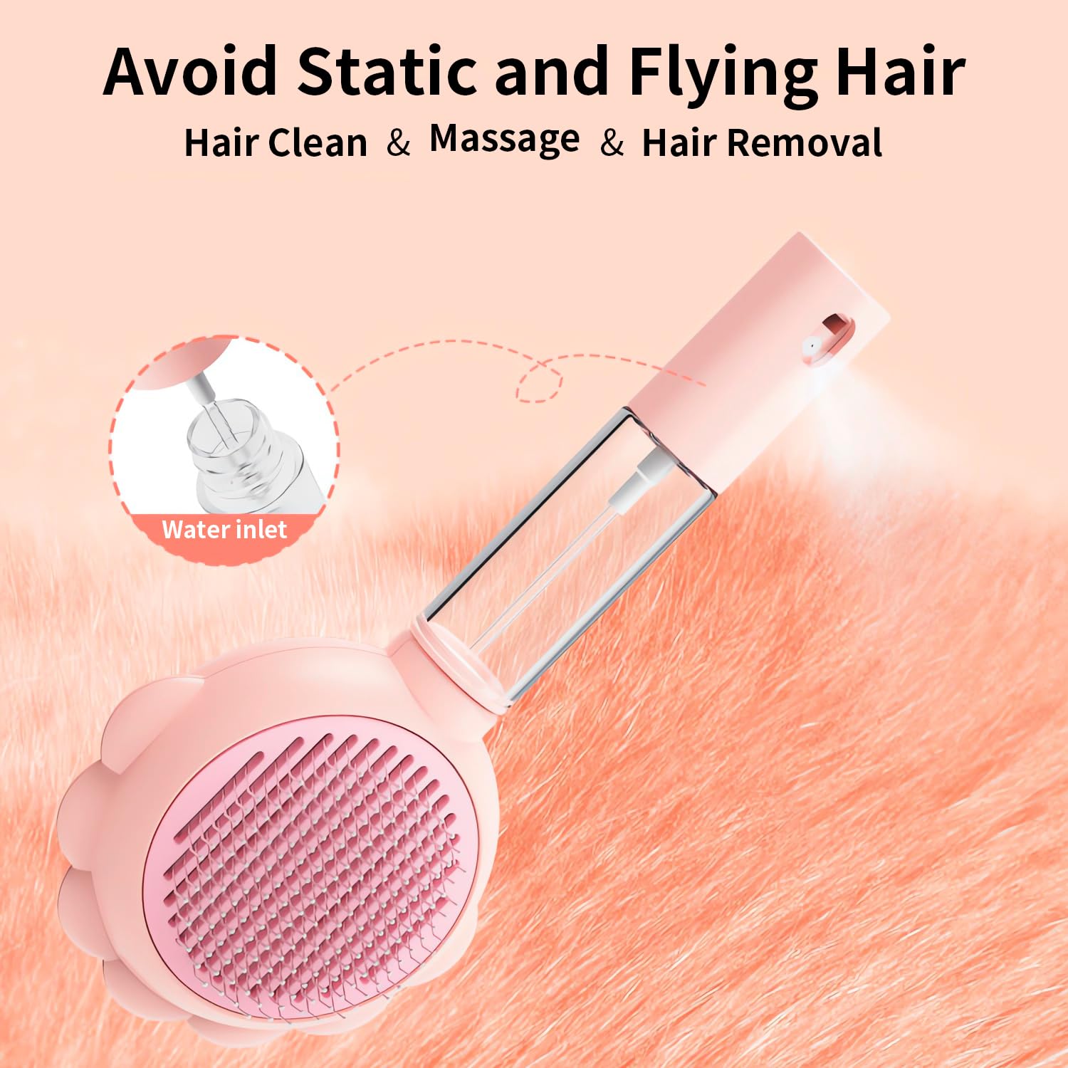 Self Cleaning Spray Slicker Brush for Dogs and Cats