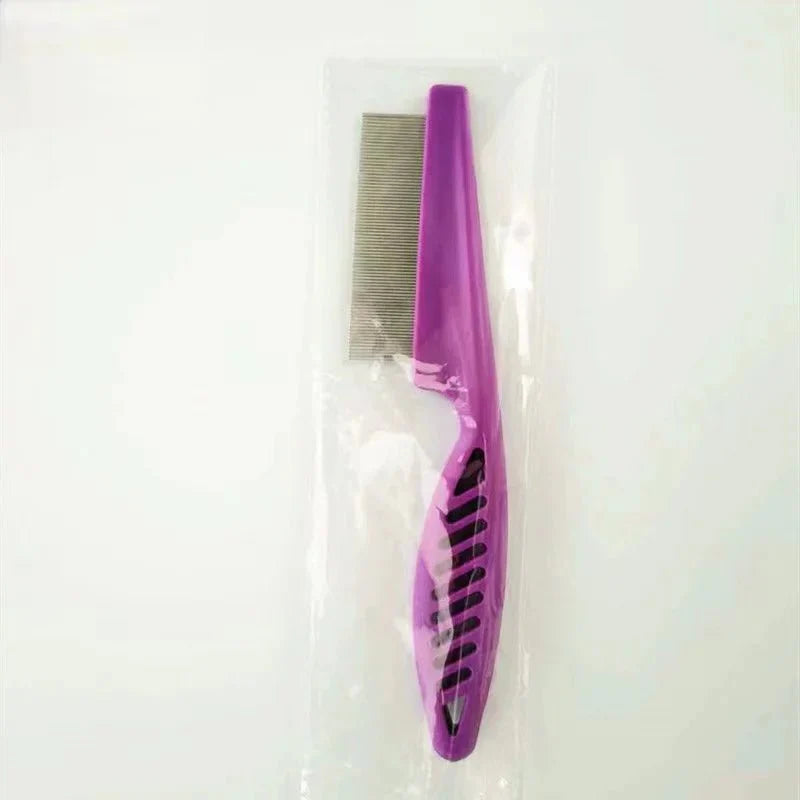Stainless Steel Pet Flea and Shedding Grooming Comb Tool