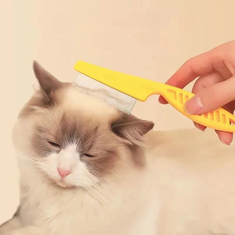 Stainless Steel Pet Flea and Shedding Grooming Comb Tool