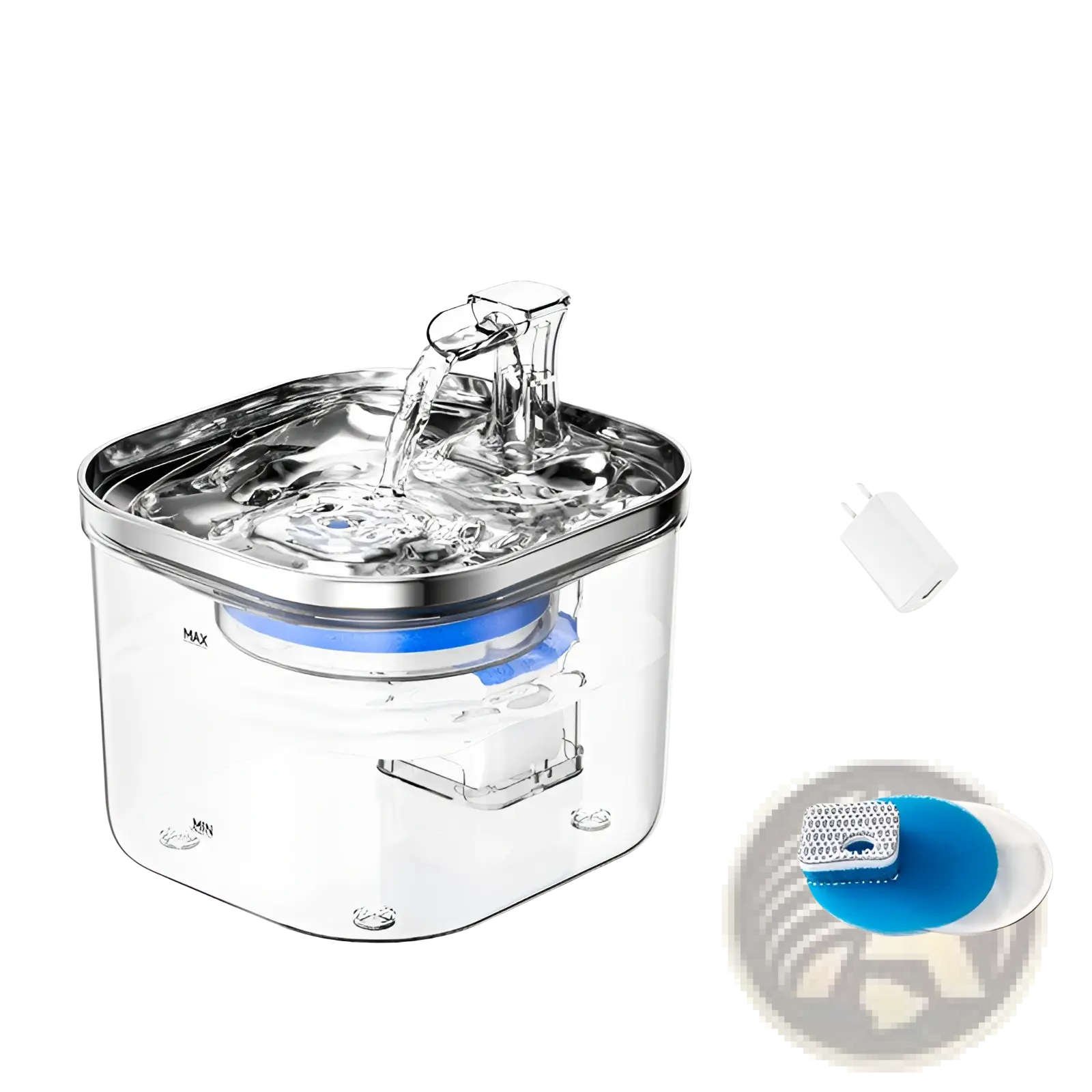 Stainless Steel Automatic Cat Water Fountain Dispenser System