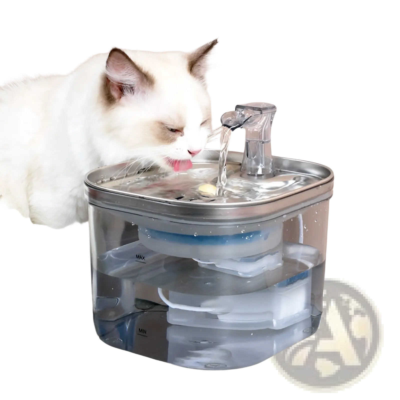 Stainless Steel Automatic Cat Water Fountain Dispenser System
